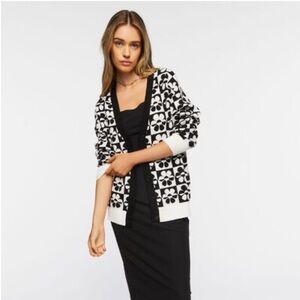 Forever 21 flower cardigan